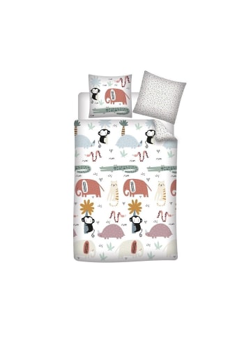 Wisam® Kinder-Bettwäsche Set mit Tierdesigns 140x200cm, 65x65cm