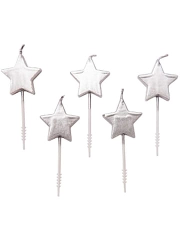 Rico Design Nonbook - Kerzen Sterne, Silber