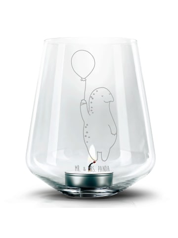 Mr. & Mrs. Panda Teelichthalter Schildkröte Luftballon ohne Spruch in Transparent