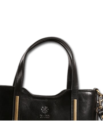 Toscanto Toscanto Schultertasche Leder schwarz ca. 31cm