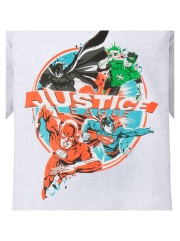 United Labels DC Comics Justice League T-Shirt Helden in grau