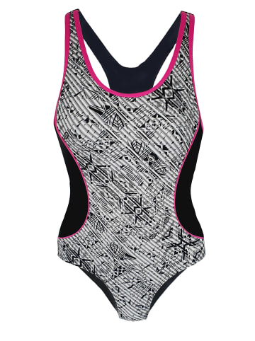 BECO the world of aquasports Badeanzug Maxpower Swimsuit BECO- Aqua in schwarz-bunt