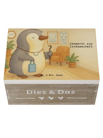 Mr. & Mrs. Panda Box Zahnarzt Leidenschaft Design mit Spruch in Weiß
