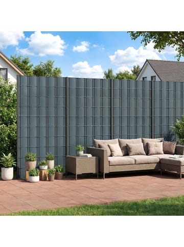 Outsunny Sichtschutzstreifen,14000L x 1B x 19H cm,Grau