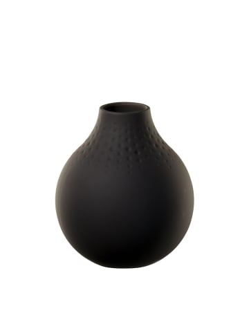 Villeroy & Boch Vase Perle Manufacture Collier in Noir 12 cm