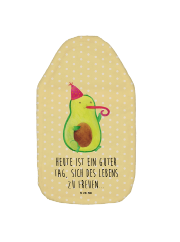 Mr. & Mrs. Panda bettwärmflasche Avocado Feier mit Spruch in Gelb Pastell