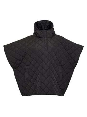 Threadbare Poncho Charlie in Black