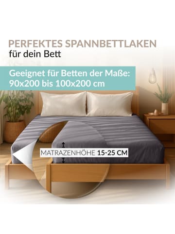 Carpe Sonno Edel-Jersey Spannbettlaken in Graphit