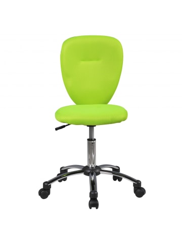 KADIMA DESIGN Kinder-Drehstuhl, ergonomisch, belastbar bis 60 kg, Mesh-Bezug, verstellbar in Grün