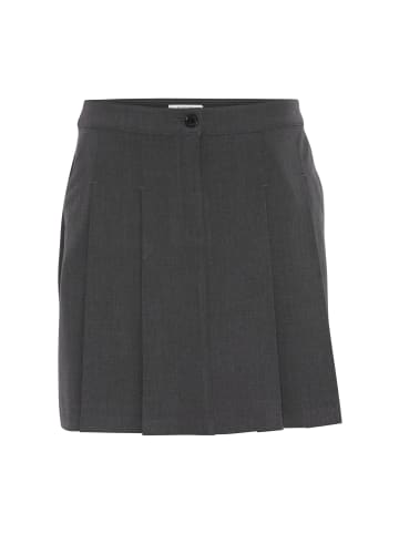 b. young BYDANTA PLEAT SKIRT - HEAVY WOVEN Regular fit in Dark Grey Melange