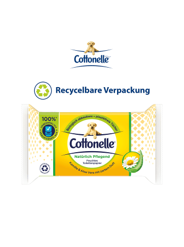 Cottonelle Toilettenpapier Natürlich Pflegend Kamille & Aloe Vera 12 x 42 Stk