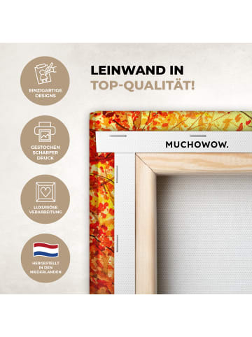 MuchoWow Leinwand bilder Herbsthirsche (BxH)