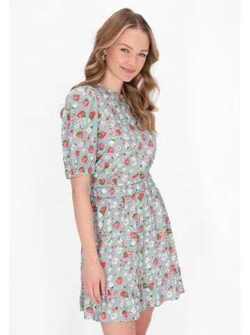 myMo Women Blouse in sage green multicolor