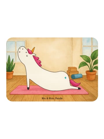 Mr. & Mrs. Panda Magnet Einhorn Yoga Design ohne Spruch in Weiß