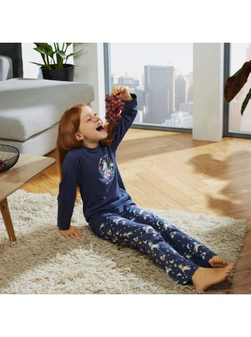 Erwin Müller Single-Jersey Kinder-Schlafanzug in navy