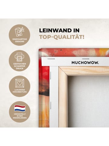MuchoWow Leinwand bilder Silhouette Liebe (BxH)