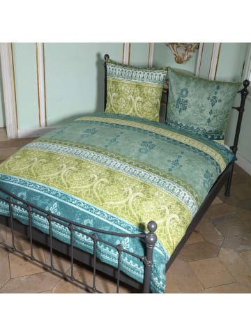 Casatex Biber Bettwäsche in grün-türkis