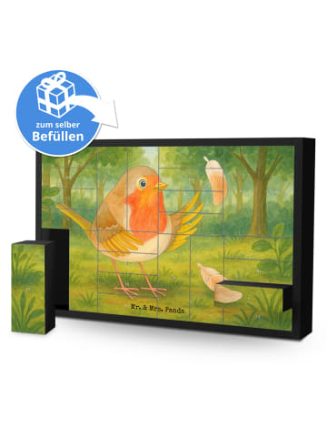 Mr. & Mrs. Panda Adventskalender Selbst Befüllen Rotkehlchen Fed... in Weiß