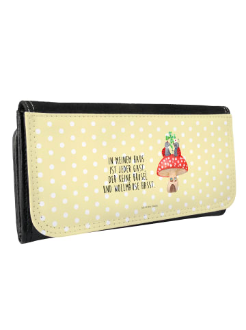 Mr. & Mrs. Panda Damen Geldbeutel Marienkäfer Fliegenpilz mit Sp... in Gelb Pastell