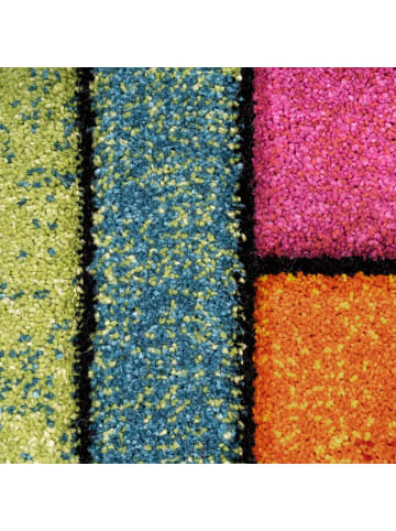 KADIMA DESIGN Teppich Kurzflor Geometrisch Wohnzimmer in Mehrfarbig