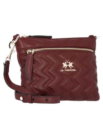 La Martina Angelina Schultertasche 21 cm in burgundy