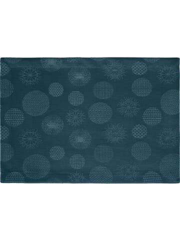 Erwin Müller Jacquard, Baumwollmischung Tischset 2er-Pack Calvia in petrol