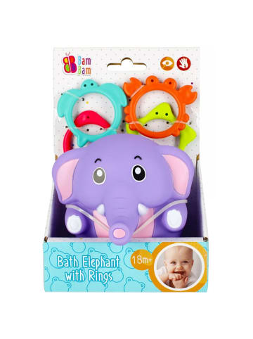 Wisam® Elefant Baby-Badespielzeug mit Ringen