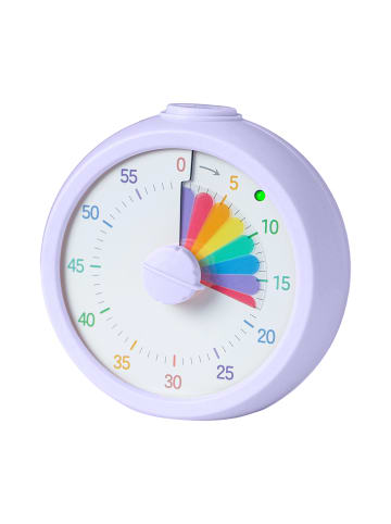 relaxdays Visueller Timer "Regenbogen" in Lila