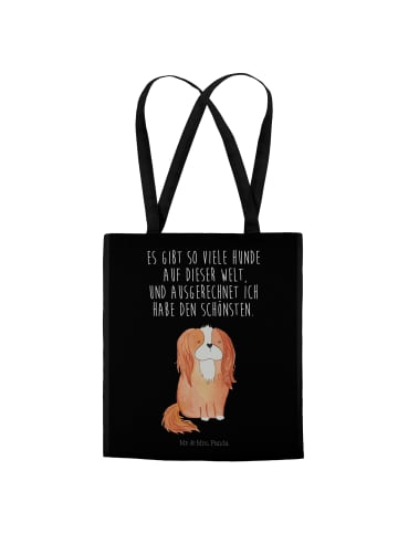 Mr. & Mrs. Panda Laptoptasche Hund Cavalier King Charles Spaniel... in Schwarz