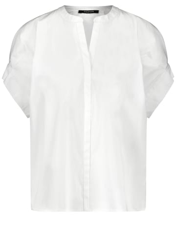 TAIFUN Bluse Kurzarm in White