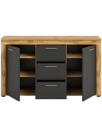 ebuy24 Sideboard Jam Grau 125 x 35 cm