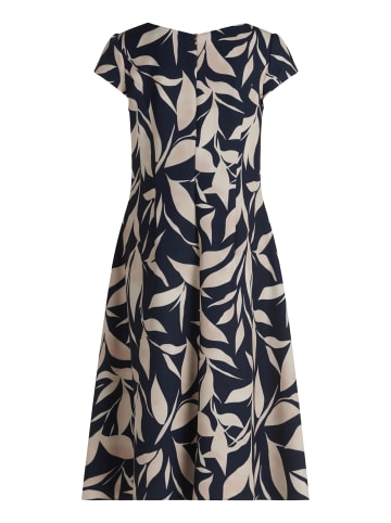 BETTY & CO Cocktailkleid mit Aufdruck in Dark Blue/Nature