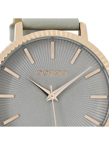 Oozoo Analog-Armbanduhr Oozoo Timepieces grau groß (ca. 44mm)