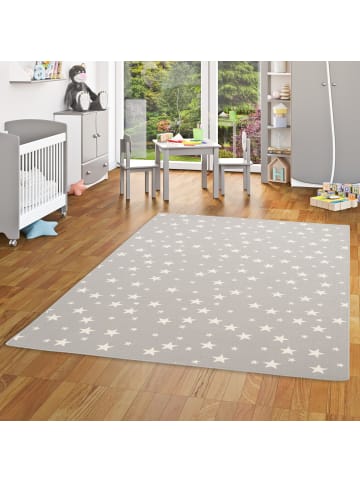 Snapstyle Kinderteppich Sterne in grau