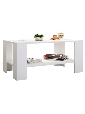 ebuy24 Couchtisch Dalus 2 Weiß 90 x 53 cm