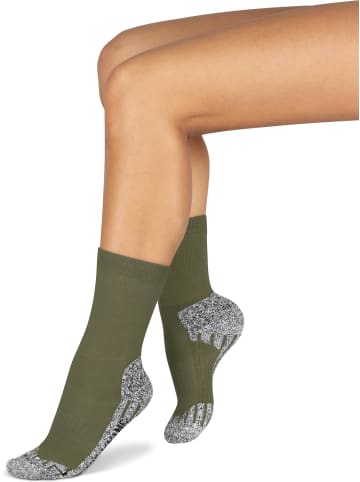 normani 2 Paar Coolmax Trekking-Funktionssocken in Khaki