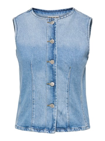 ONLY Weste in Light Blue Denim