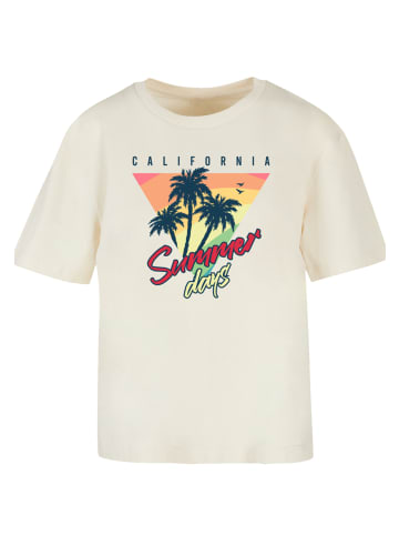 F4NT4STIC Tee California Palmen Retro in Whitesand