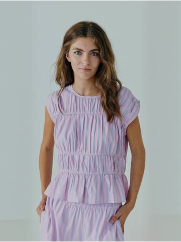 Norr Top Emily in Blue-pink stripe