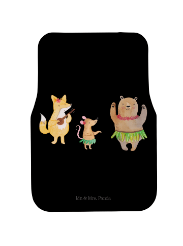 Mr. & Mrs. Panda Auto Teppich Waldtiere Aloha ohne Spruch in Schwarz
