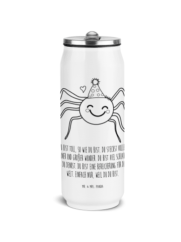 Mr. & Mrs. Panda Thermoflasche Spinne Agathe Party mit Spruch in Weiß