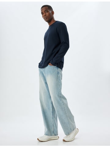 KOTON T-shirt in Marineblau