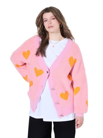 Studio Untold Strickjacke in hell pink