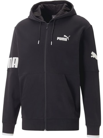 Puma Kapuzen-sweatjacke PUMA POWER Colorblock Full in Schwarz