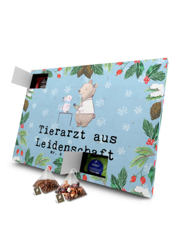 Mr. & Mrs. Panda Adventskalender Tierarzt Leidenschaft mit Spruch in Eisblau