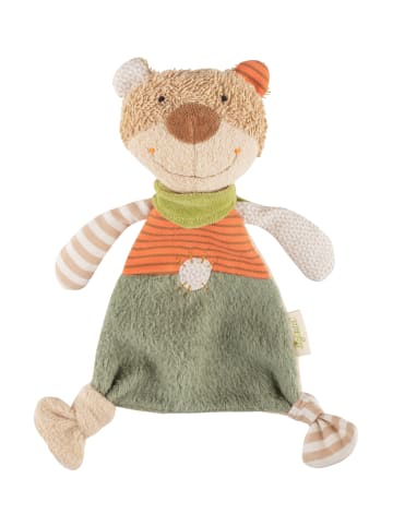 Sigikid Schnuffeltuch Natural Stripes Green in orange