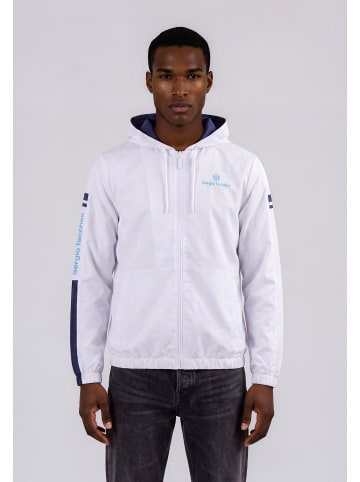 Sergio Tacchini Track Jacket in white/navy
