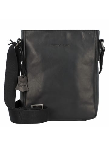 Greenburry Pure Black Umhängetasche Leder 17 cm in black