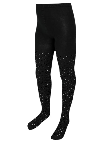 TupTam Mädchen Strickstrumpfhosen Bunt Gemustert 6er Pack in schwarz/rosa