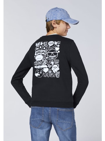 emoji Sweatshirt in Schwarz